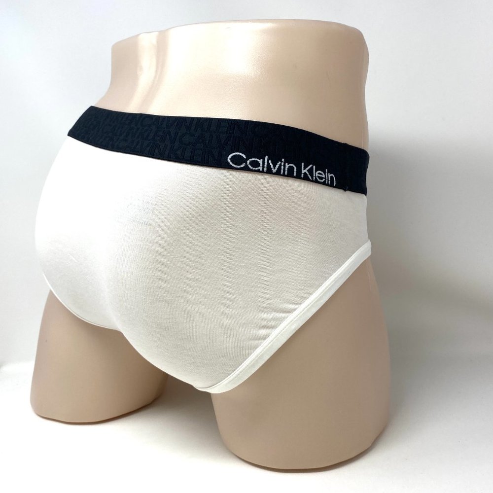 💖MEGA SALE💖Calvin Klein 1 Comfort Hip Briefs Cotton White Men  NB2681110 - Picture 3 of 7